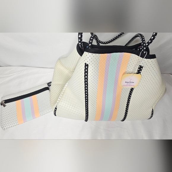 TAYLOR GRAY Neoprene Tote Bag & Clutch - Picture 10 of 15